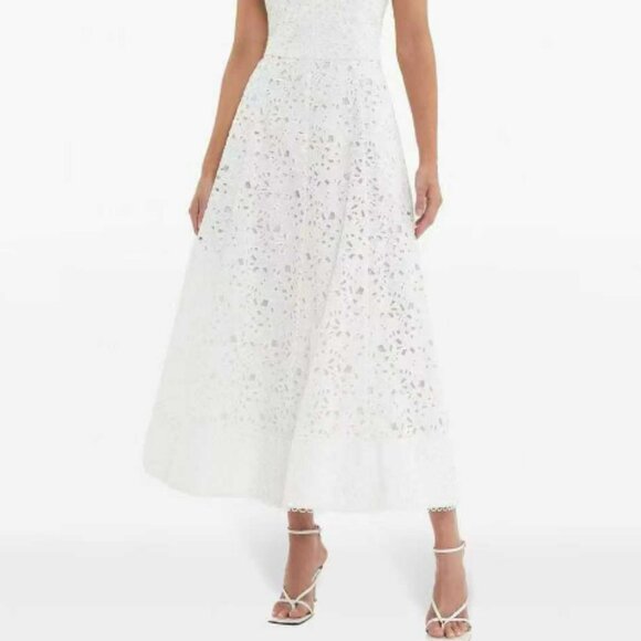 ZIMMERMAN Cutout quilted linen mini dress floral - Picture 3 of 8